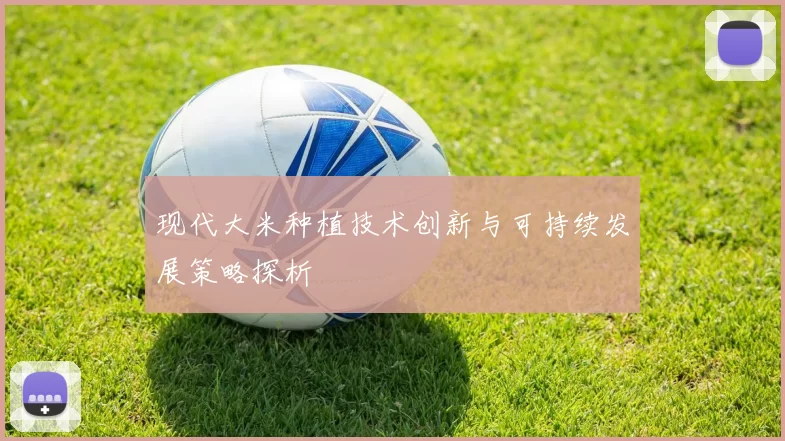 现代大米种植技术创新与可持续发展策略探析